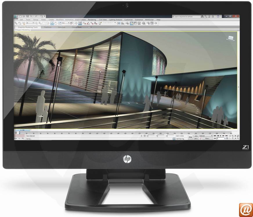 B2B63LA - Desktop-PC de alta performance Workstation All-in-One HP Z1 Xeon Quad-Core E3-1245 (3.30GHz) 4GB 160GB SSD 27" LED Gravador Blu-ray Windows 7 Professional 64 Wi-Fi N USB 3.0